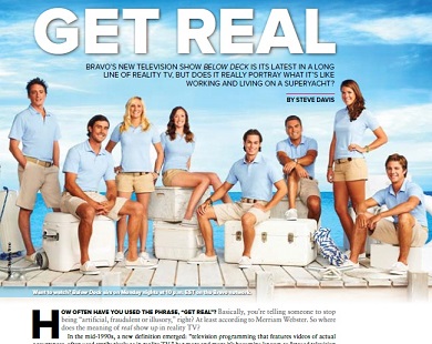 Below Deck Article in Dockwalk Magazine September 2013