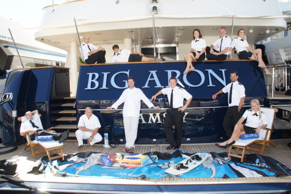 Crew of M/Y "Big Aron" - circa 2011 Photo by Suki Finnerty of Yachting Today TV