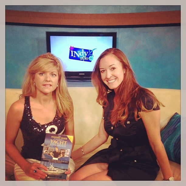 Author, Julie Perry, and Below Deck's Adrienne Gang, on Indy Style, to talk about the 2nd Edition Release of "The Insiders' Guide to Becoming a Yacht Stewardess" (for which Adrienne wrote the Foreword).