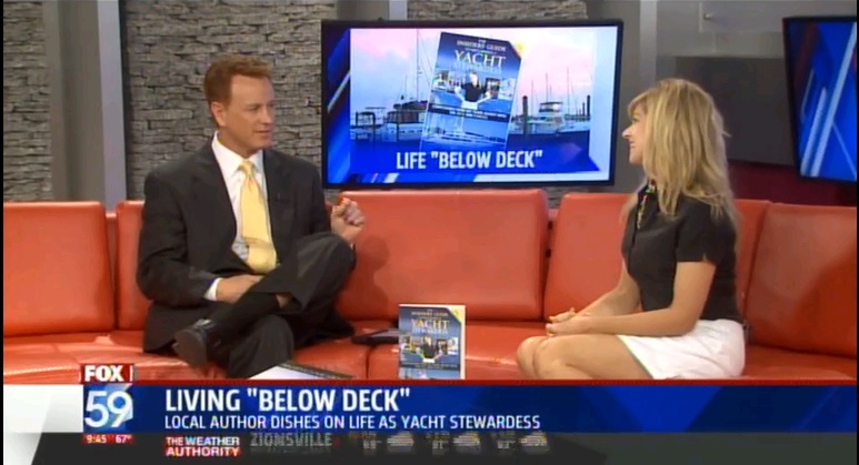 Author Julie Perry Interviewed about “The Insiders’ Guide to Becoming a Yacht Stewardess” on Fox59 WXIN Indianapolis with Scott Jones