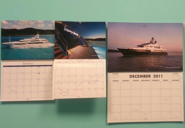 Megayacht News Wall Calendars from 2011, 2012, 2013