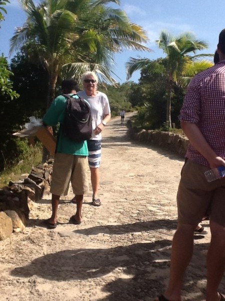 Richard Branson on Necker Island