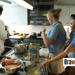 Yacht Chef Stewardess Dance with Below Deck Ben Kat Adrienne - - Story by Victoria Allman