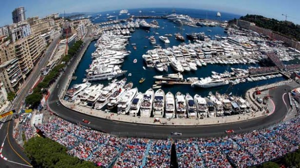 Monaco Grand Prix Superyachts and Crowd